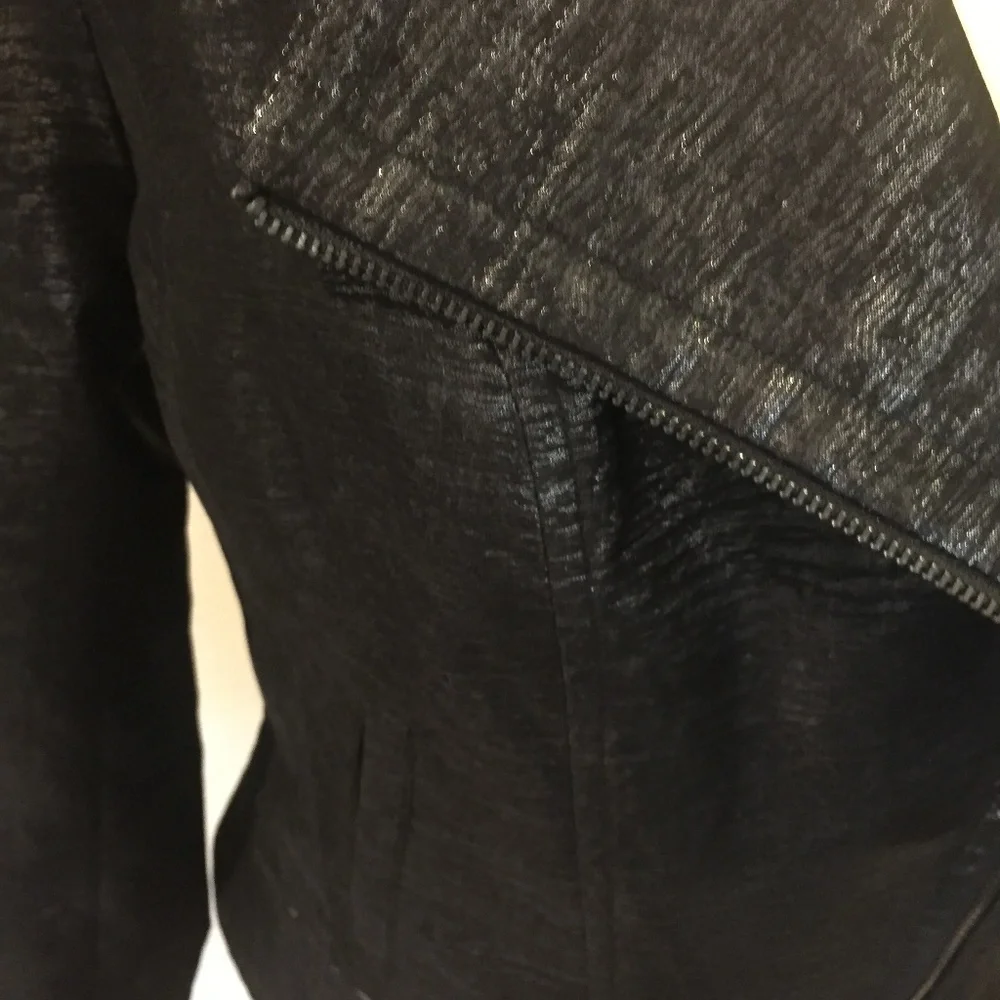 Laundry Black Metallic Short Jacket